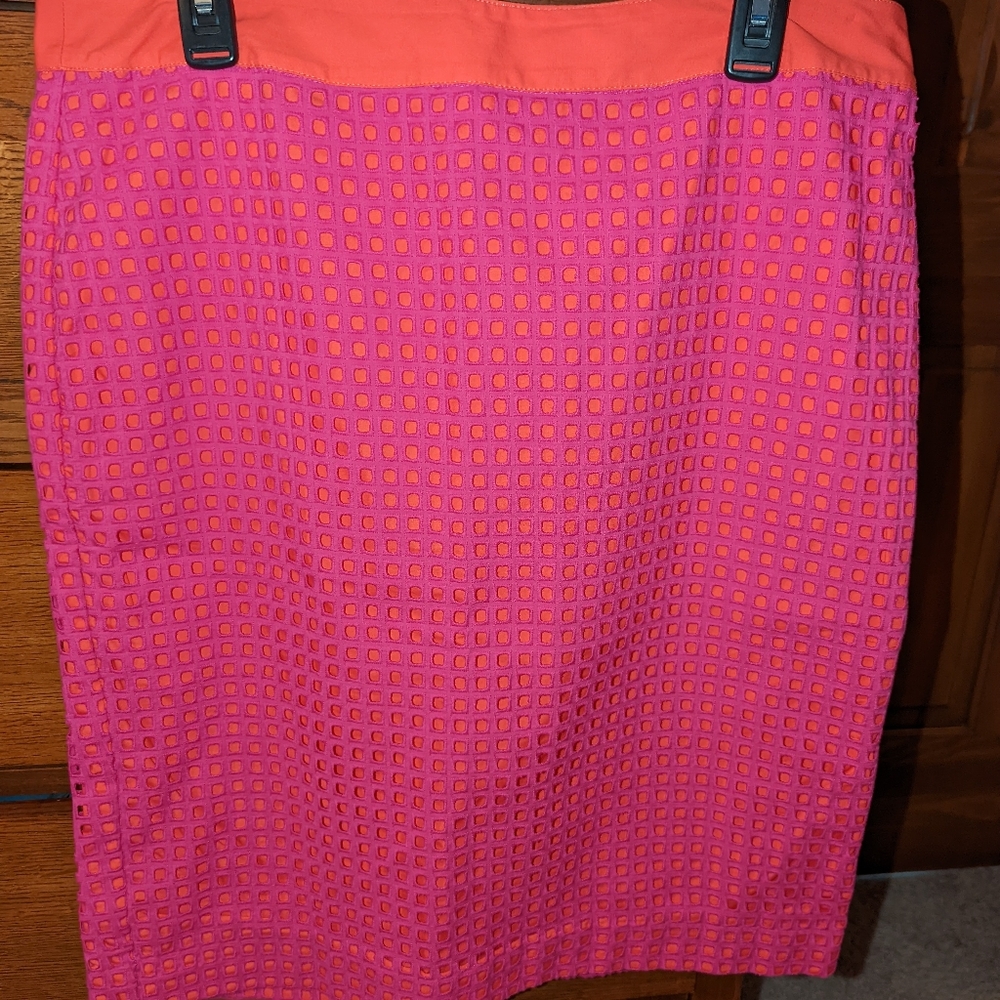 Talbot's windowpane skirt